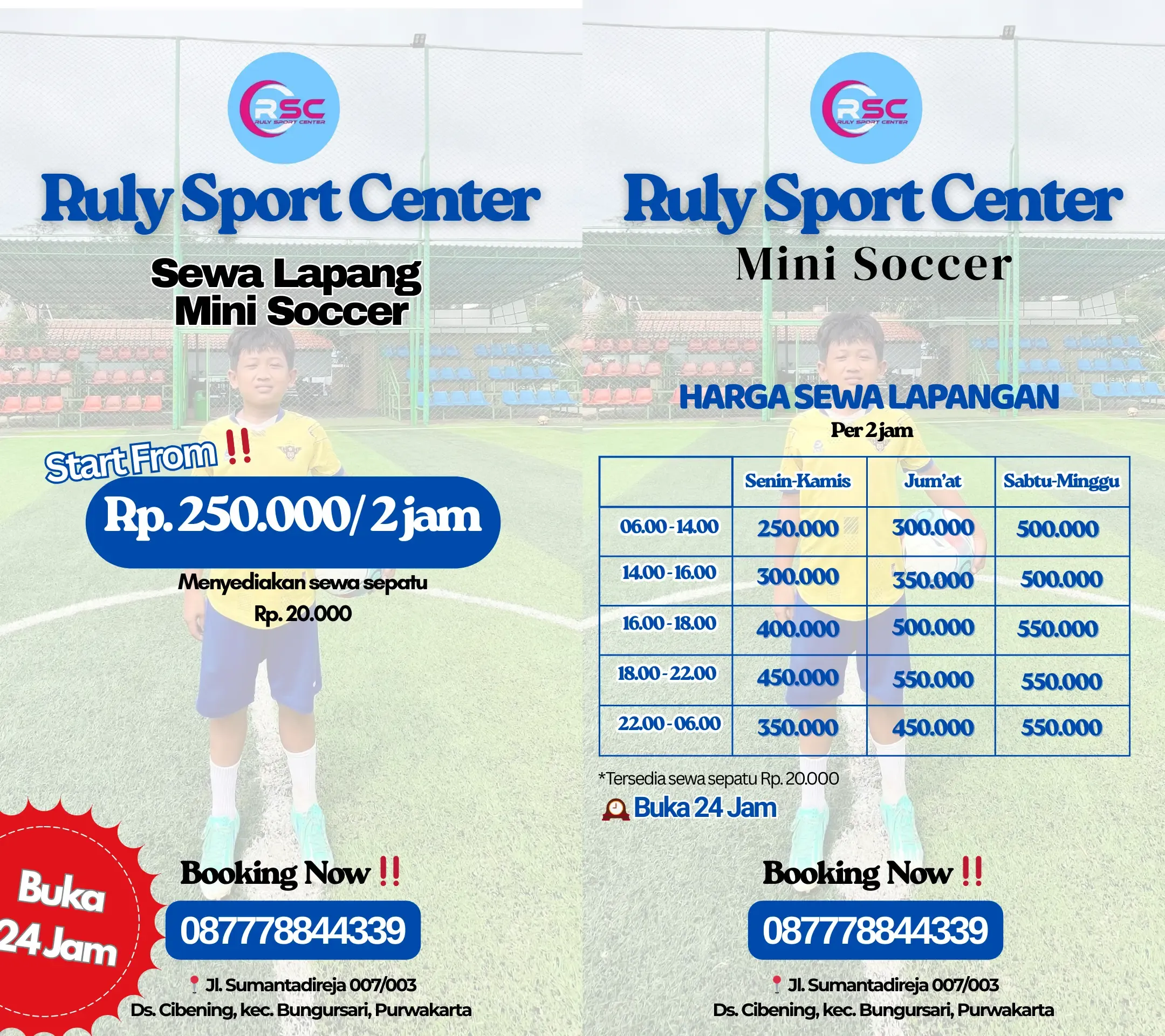 Daftar Harga Mini Soccer
